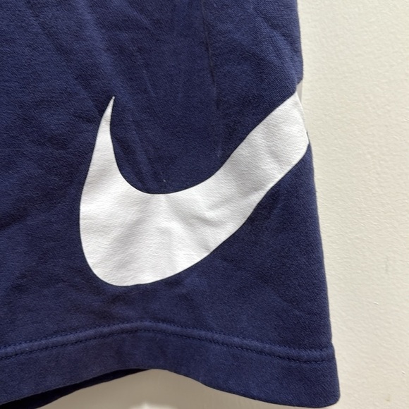Nike Shorts Men Small Blue Club Sportswear Graphic Swoosh Drawstring Elastic 🌟 - Picture 2 of 7